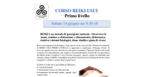 14 giugno: Corso di Reiki primo livello